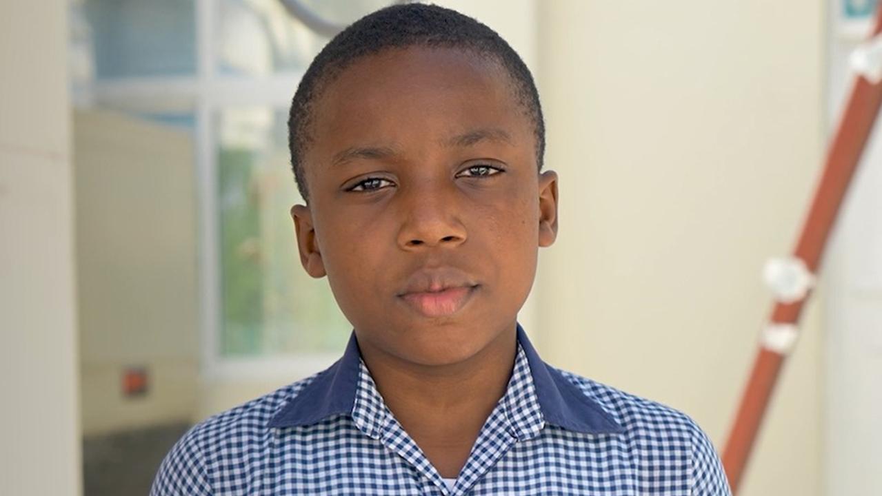 Young poet Chris Jordan, 8 years old. Picture: UNICEF/supplied