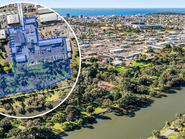 A 2.79ha property at 30 Bloomsbury St, Newtown, is a key development site on the north bank of the Barwon River.