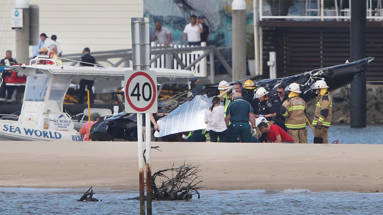 Broadwater, Gold Coast, fatal helicopter collision: Company Sea World ...