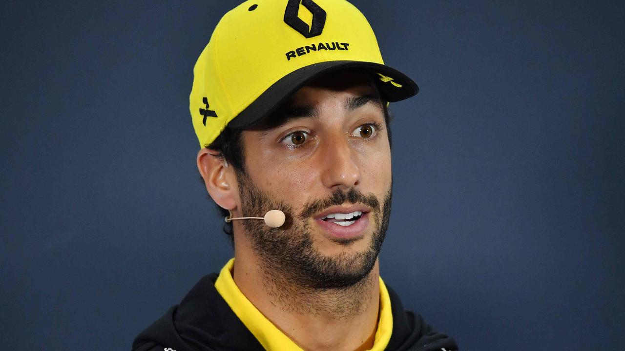 Renault's Daniel Ricciardo is taking a hair cut.