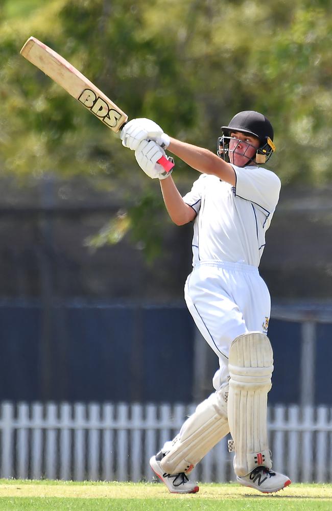 Toowoomba Grammar School batsman Charlie Bignell. Picture, John Gass