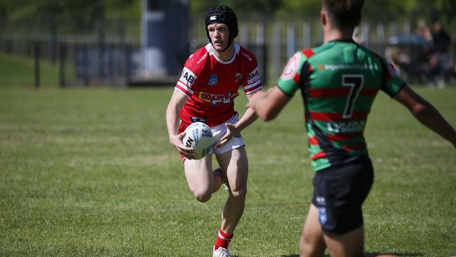 Kade Reed on the burst for the Steelers in the opening round of SG Ball against the Rabbitohs. Picture: Warren Gannon Photography