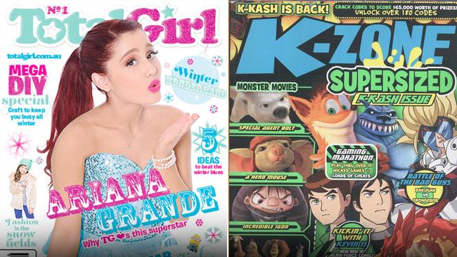 Pacific Magazines Sell Off Teen Titles K Zone And Total Girl Daily Telegraph