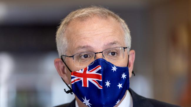 Mr Morrison has brushed off claims he is a serial liar. Picture: NCA NewsWire / David Geraghty