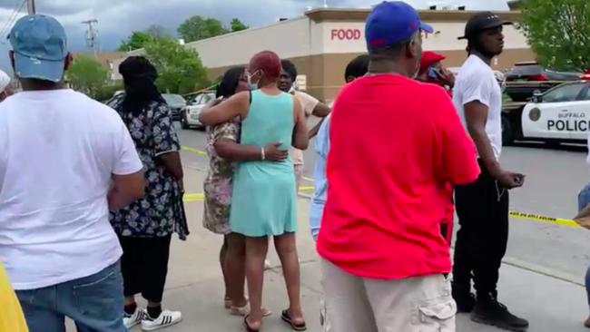 Authorities said there was no clear motive for the carnage but were investigating whether it was racially motivated. Picture: 7 News WKBW/Facebook