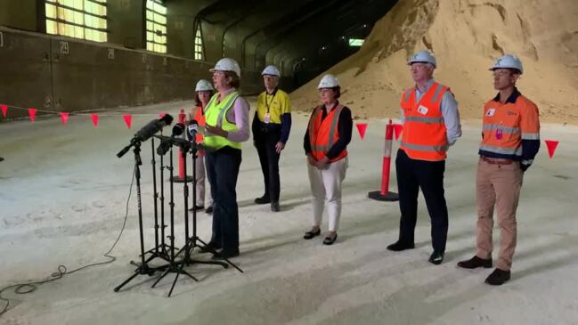 Premier Annastacia Palaszczuk talks about her government's $4m investment in the Port of Mackay