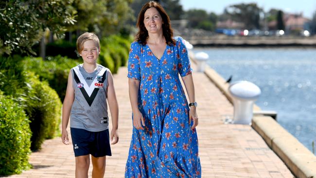 Jane Lomax is a public servant who lives and works at Port Adelaide. She only has to walk two-and-a-half minutes from her door to work. Picture: Naomi Jellicoe