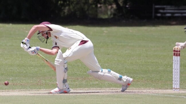 St Peters Lutheran College batsman Oscar Wright. PIC: Chris Thomas