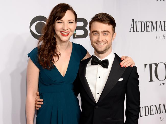 Erin Darke and Daniel Radcliffe attend the 68th Annual Tony Awards.