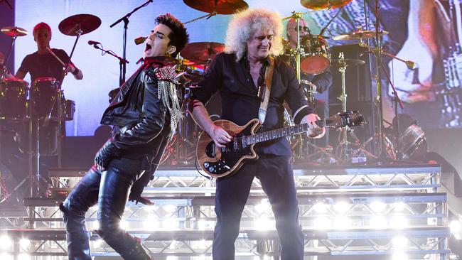 On tour ... Adam Lambert’s vocal range is similar to the man he will replace — the late Freddie Mercury.