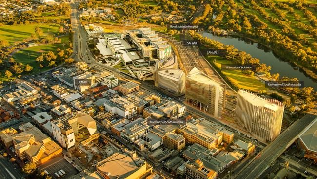 The North Terrace health precinct.