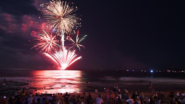 New Year’s Eve fireworks at Mooloolaba.