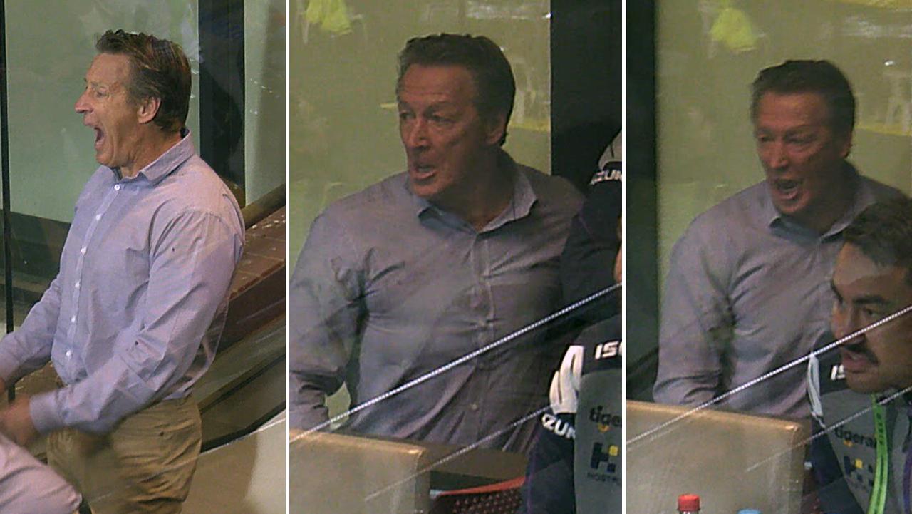 Craig Bellamy goes ballistic at the Storm players