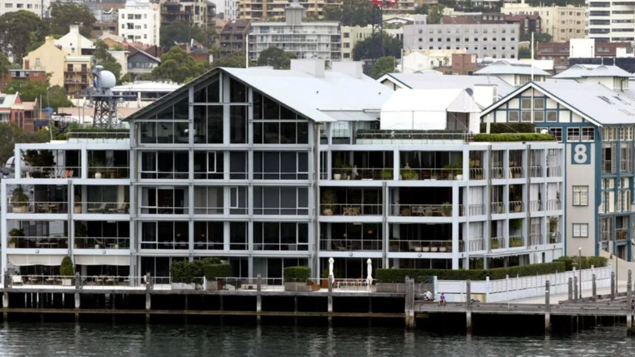 Crowe’s 1000 sqm, north facing home sits at the end of the famous wharf.