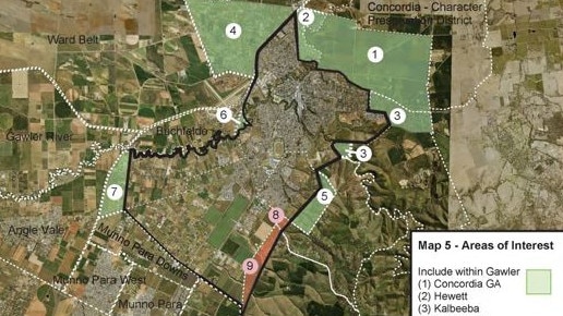 The full map shows the scale of Gawler’s Boundary proposal. Picture: Department of Infrastructure and Transport.