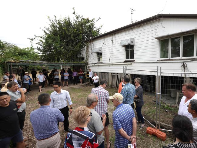 Paul Gaffney, auctioneer Public trustee, Brisbane cottage described as ÃbeautifulÃ and a Ãcharacter homeÃ 46 Morley St, Toowong at auction, buyers have been warned that no internal inspections will be allowed, by the Public Trustee, Friday 22nd March 2024- Photo Steve Pohlner