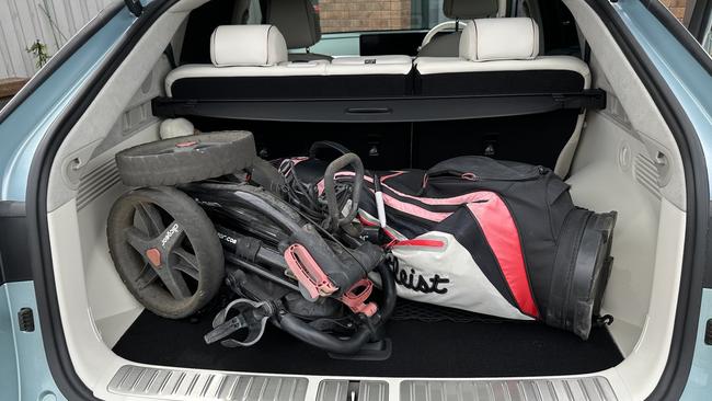 The boot space is enough for a holiday but is a bit tighter than what golfers would prefer. Picture: Elly Awesome