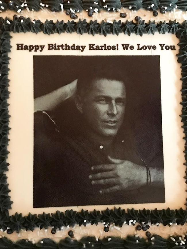 Karl Stefanovic’s birthday cake. Picture: Instagram @jasyarby