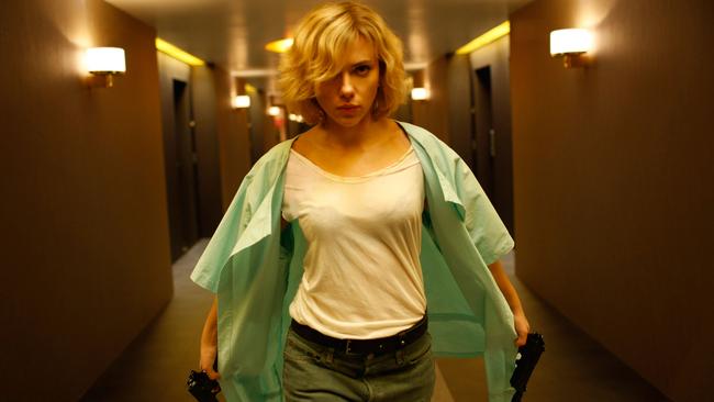 Scarlett Johansson in a scene from the 2014 film Lucy.