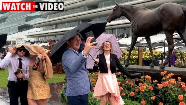 Punters not deterred by wild weather on Cup Day