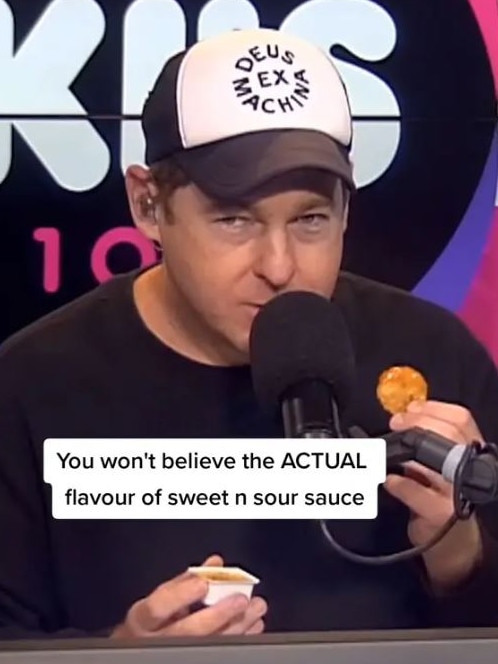 Hawkins said it ‘ruined’ the sauce for him. Picture: TikTok/Jase & Lauren Podcast