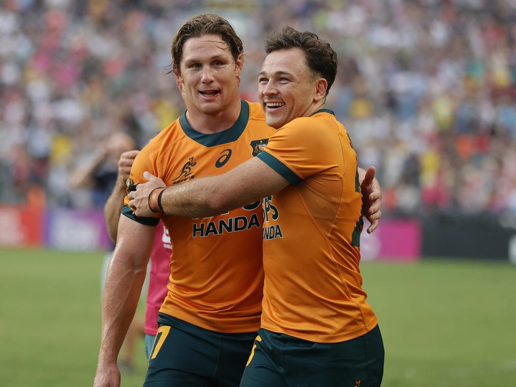 Michael Hooper after his seven-a-side debut on day one of the Hong Kong Sevens. Picture: World Rugby/Mike Lee