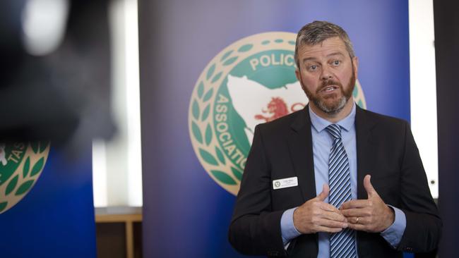 Police Association of Tasmania president Colin Riley at the conference. Picture: Chris Kidd