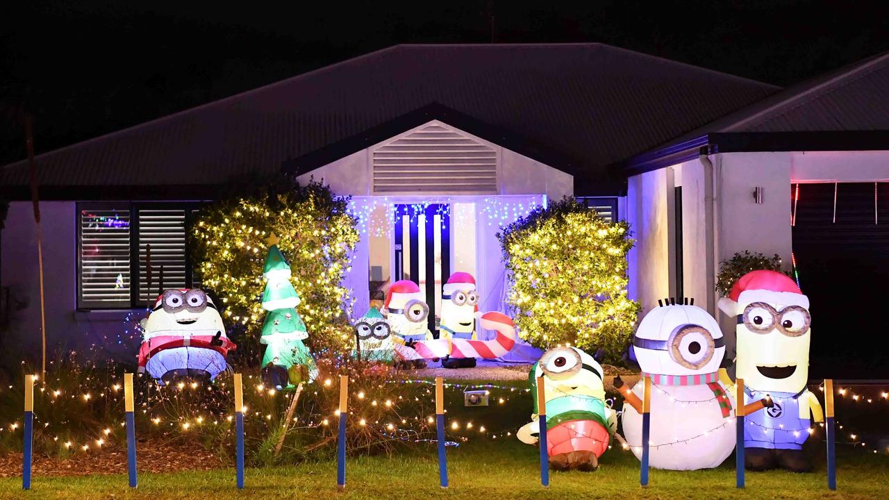 Christmas lights on Rainsford Place, Buderim. Picture: Patrick Woods.