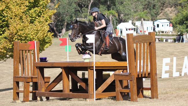 Eventer Connie Miller riding her horse Tui. Picture: Supplied