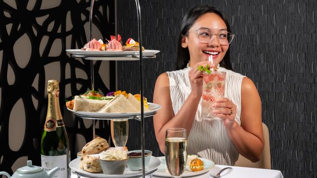 Endless sandwiches and drinks await at the Parkroyal’s high tea. Picture: David Li