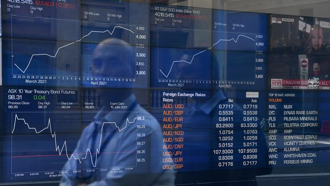 The Australian sharemarket is tipped for a lacklustre start on Monday. Picture: NCA NewsWire/Joel Carrett