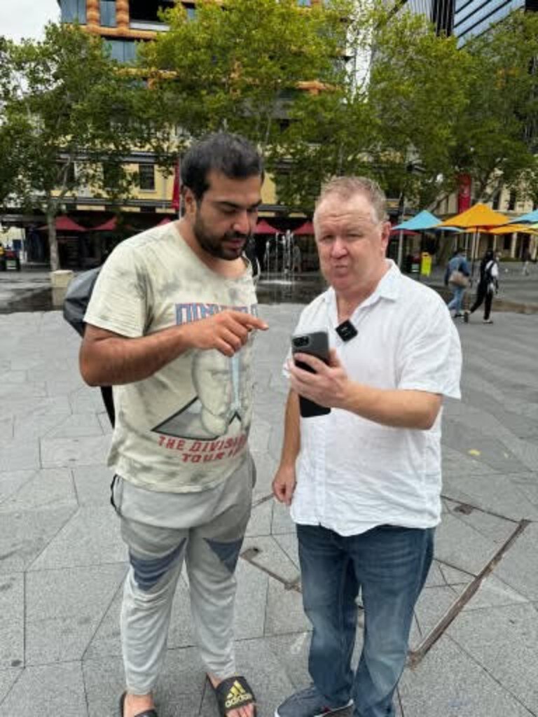 Dean Ritchie asks Parramatta residents if they know any GWS Giants players