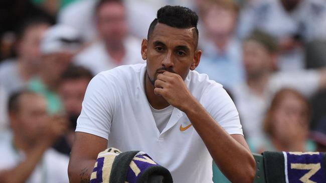 Nick Kyrgios bowed out of Wimbledon in the third round. Pic: AFP