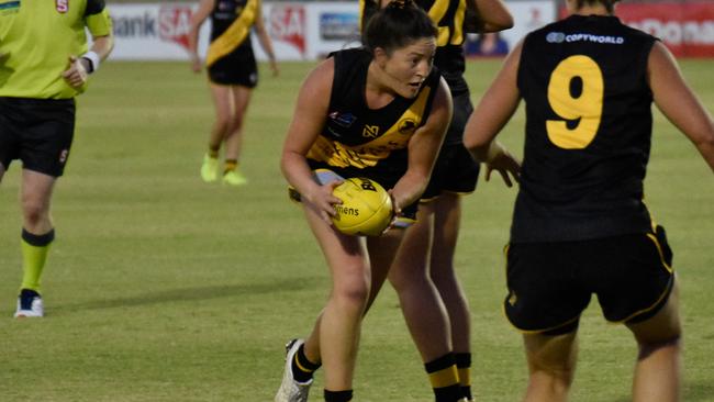 Glenelg SANFLW player Ellie Kellock. Picture: Gordon Anderson