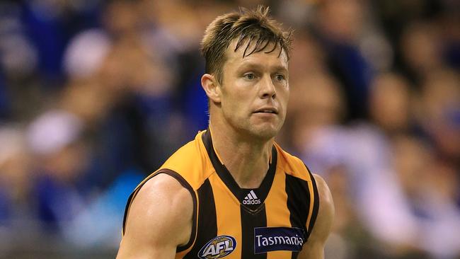 Hawthorn’s Sam Mitchell will play his 300th game this weekend. Picture: Wayne Ludbey