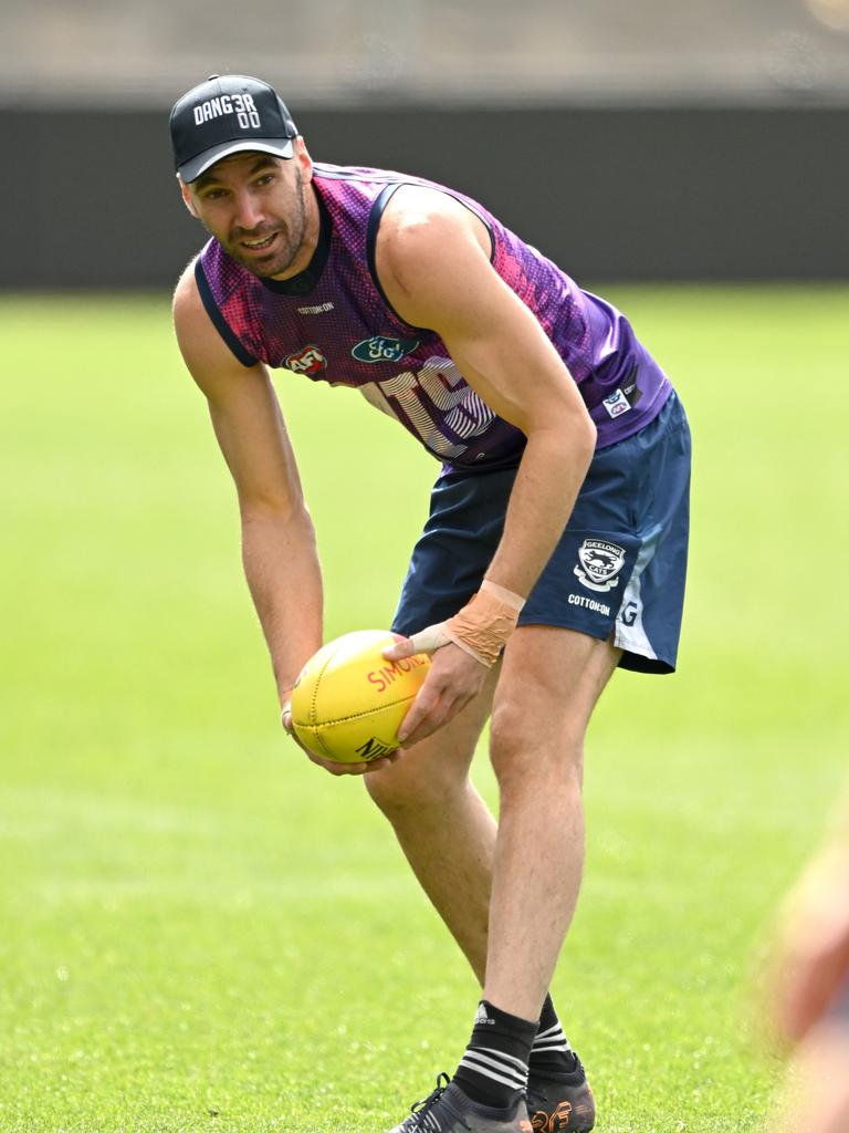 Jonathon Ceglar has enjoyed being at Geelong. Picture: Morgan Hancock/Getty Images