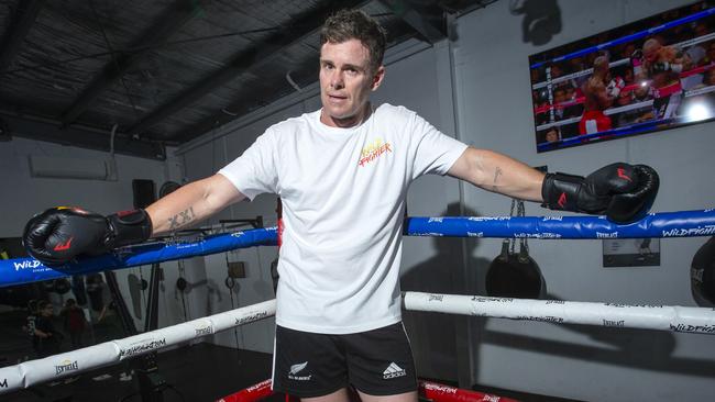 Cameron Mooney says he has had ‘a lot of fun’ preparing for Wednesday’s fight at Margaret Court Arena. Picture: Alan Barber