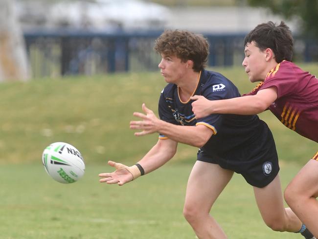 Round 4 of the Townsville Blackhawks Schoolboy Trophy. Ryan Catholic College against Southern Cross Catholic College at Ryan Catholic College. Picture: Evan Morgan