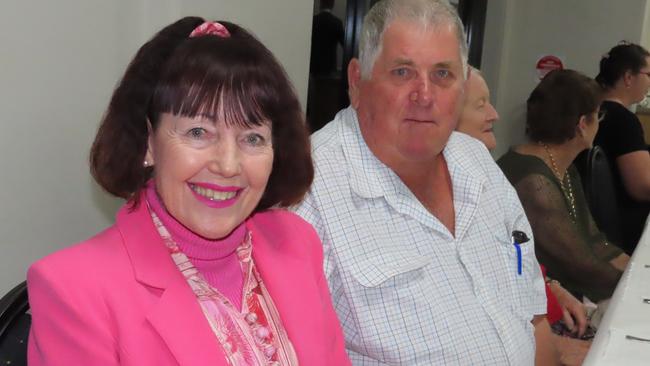 Kathy Duff and Ross Olsson from Kingaroy at the 2023 Kingaroy Show Dinner.