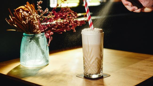 Ramos milkshake at Dusk Club.