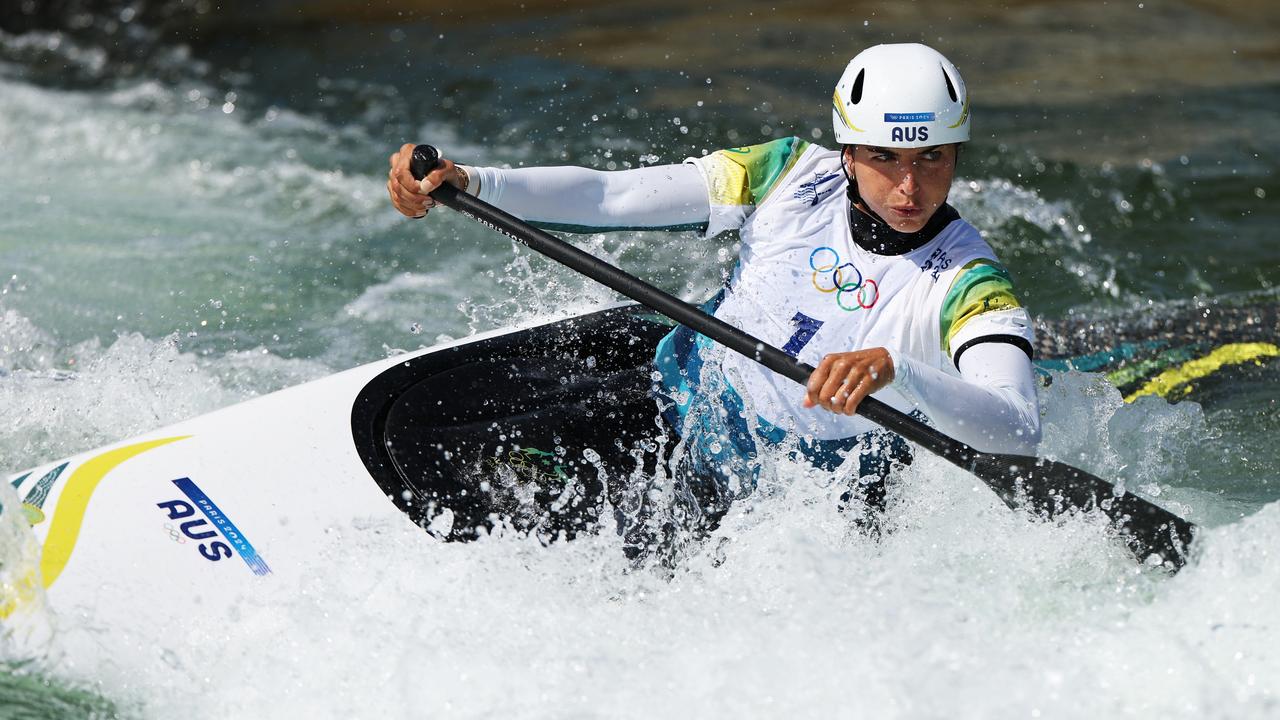 Jessica Fox won two gold medals for Australia earlier this year in the Paris Olympics in the Women’s Slalom K1 and Women’s Slalom C1 Event. Picture: Francois Nel/Getty Images