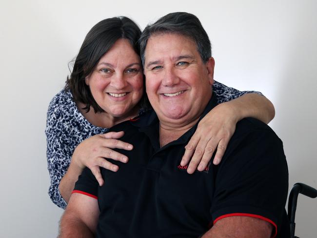 Veteran David Savage and his wife Sandra. Picture Gary Ramage