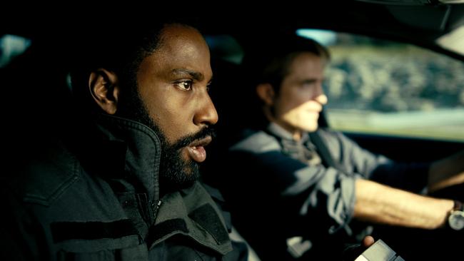 John David Washington and Robert Pattinson star in Warner Bros. Pictures’ action epic Tenet.