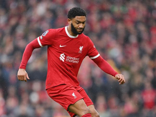 Could Liverpool’s Joe Gomez put an end to Ange’s top four dream? Picture: Getty Images