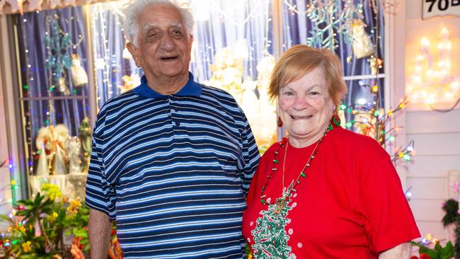 Joseph and Doris Caruana transform their house this time every year. Picture: Jordan Shields