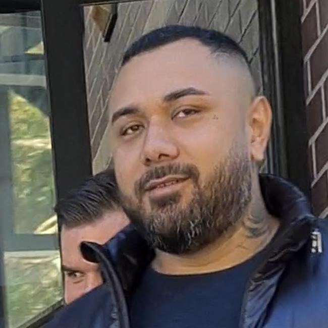 William George Siale leaving Burwood Local Court. Picture: Nathan Schmidt