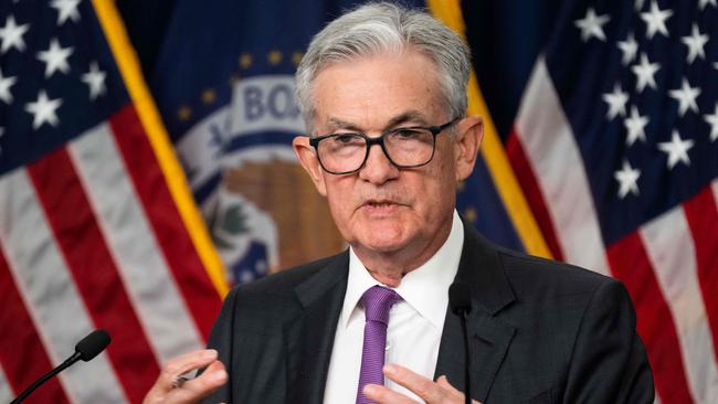 Chairman Jerome Powell said late August that the US Federal Reserve was prepared to raise interest rates higher to bring down above-target inflation, but would proceed ‘carefully’. Picture: AFP