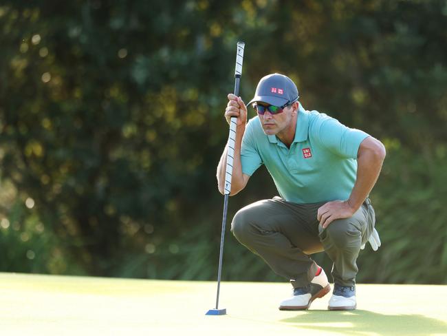 Adam Scott found his form during the second round at The Lakes Golf Club. Picture: Getty Images