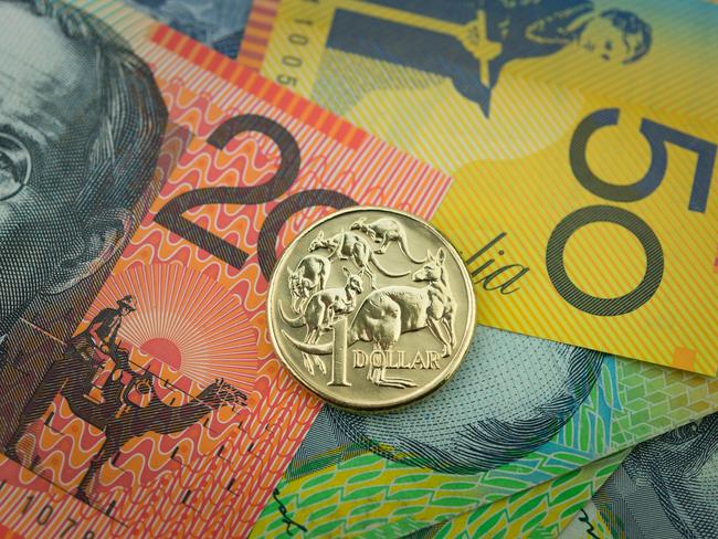 Stock Photo of Australian Money, coin and notes generic