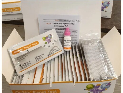 Screenshots from Infinity Biotech  , Rapid Coronavirus Test kit , For JACKIE SINNERTON